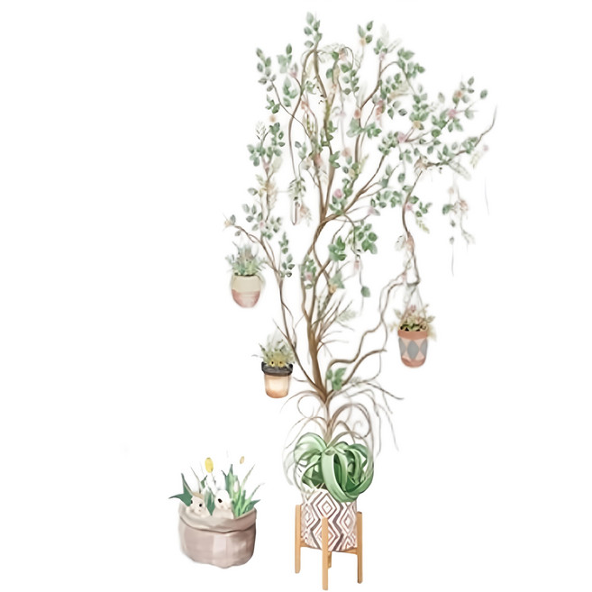 半島良品 DIY無痕壁貼墻貼, 醉影