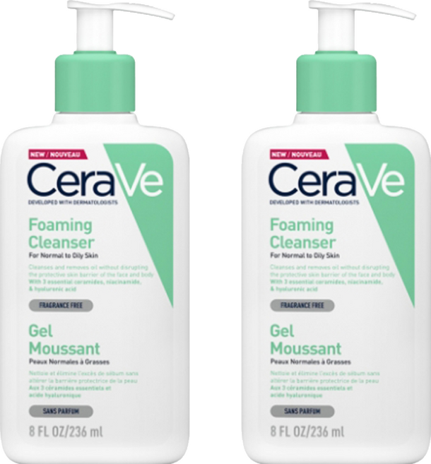 CeraVe 適樂膚 溫和泡沫潔膚露, 236ml, 2瓶