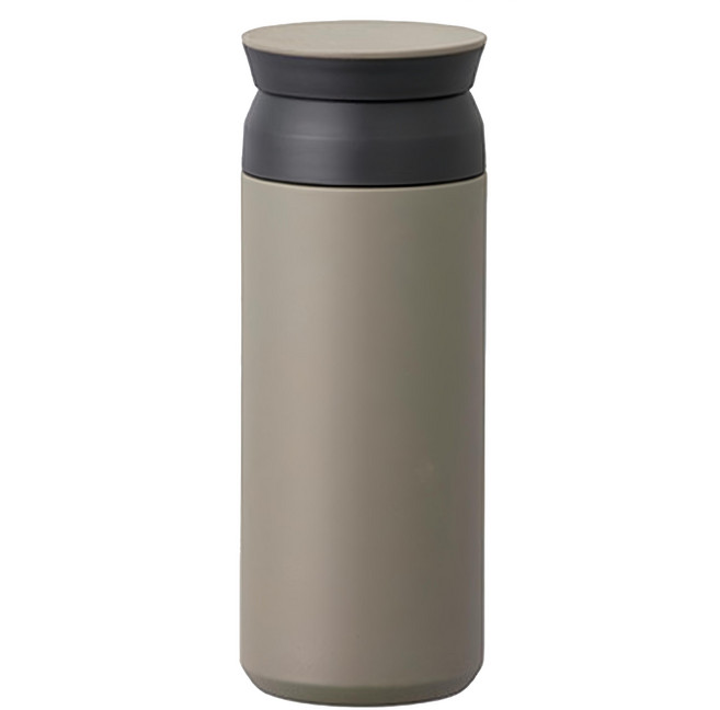 KINTO Travel系列 隨行保溫杯, 灰棕色, 500ml, 1個