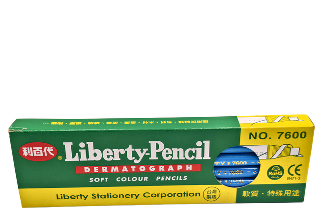 LIBERTY 利百代 7600 DERMATOGRAPH 軟性質彩色鉛筆, 1色, 12支