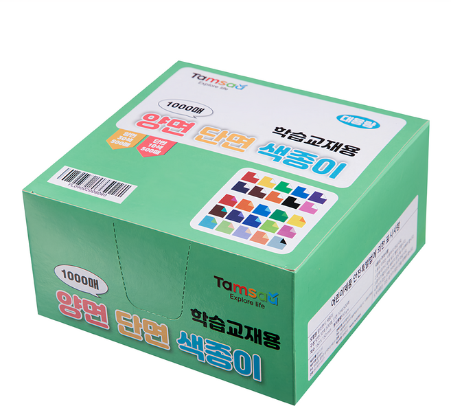 Tamsaa 學習教材用色紙組, 40色, 1盒