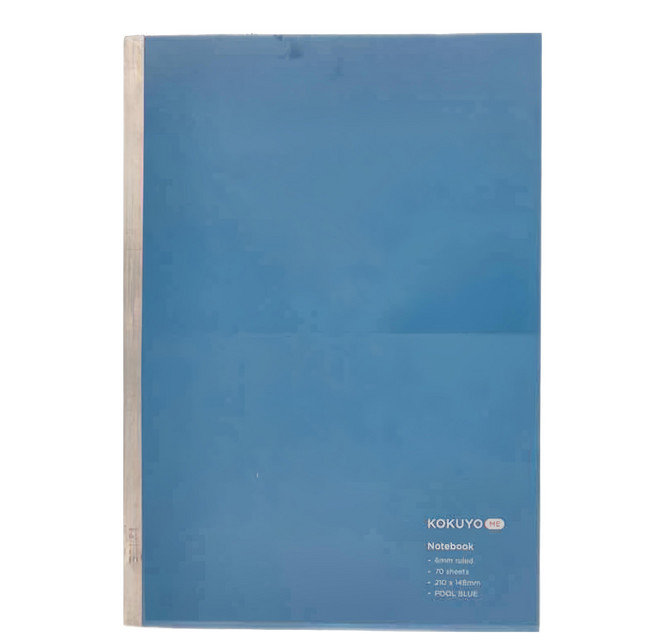 KOKUYO 國譽 ME 筆記本 點線 6mm橫線 A5 70枚, 水藍色, 1本