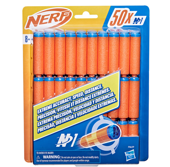 Hasbro 孩之寶 NERF 樂活打擊 N1系列 彈鏢補充包 50個, 1組