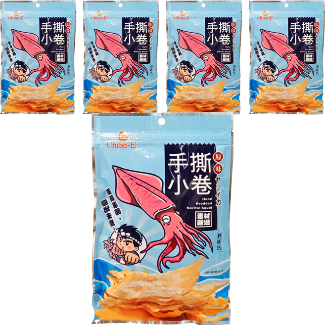 Chiao-E 巧益 手撕小卷片, 45g, 5包