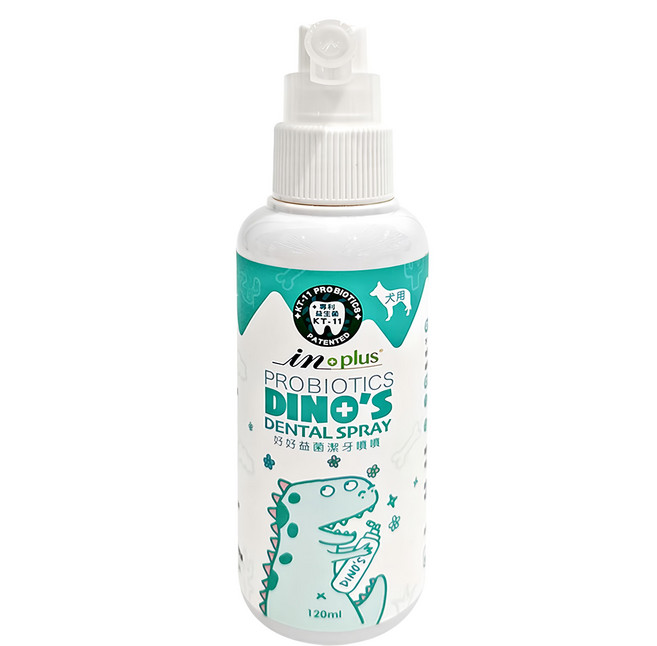 in plus 贏 好好益菌潔牙噴霧 犬用, 120ml, 1罐