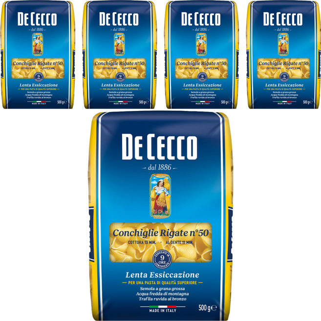 DE CECCO 得科 貝殼麵 N.50, 500g, 5包