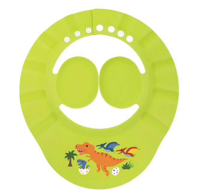 Skater 可遮耳洗頭板, 恐龍 綠色, 1個