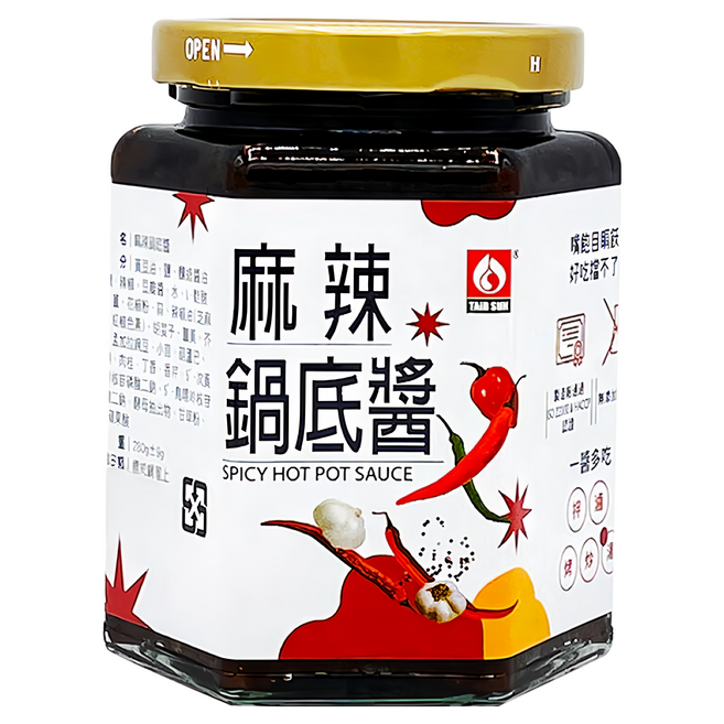 台塑餐飲 麻辣鍋底醬, 280g, 1罐