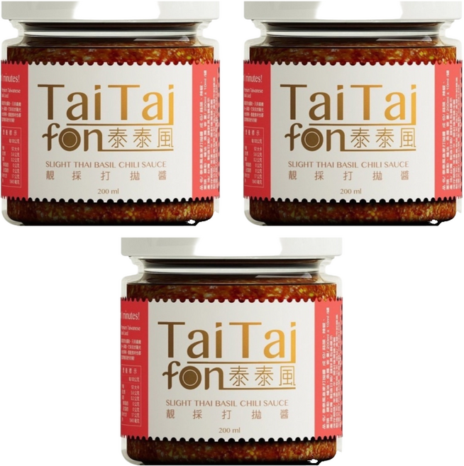 TaiTaifon 泰泰風 靚採打拋醬, 200g, 3罐