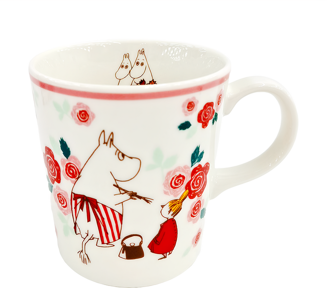 yamaka 山加商店 陶瓷馬克杯 300ml 日本原產, MOOMIN 白色, 1個