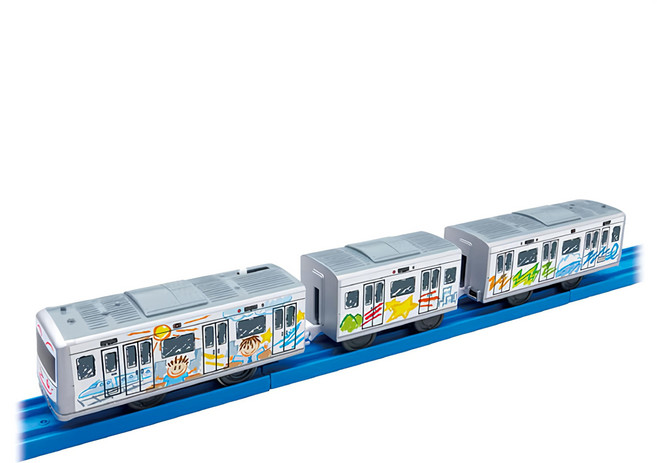 TAKARA TOMY PLARAIL 鐵道王國 ES-12 創意彩繪列車, 混合顏色, 1入