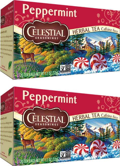 CELESTIAL SEASONINGS 詩尚草本 薄荷茶, 1.6g, 20包, 2盒