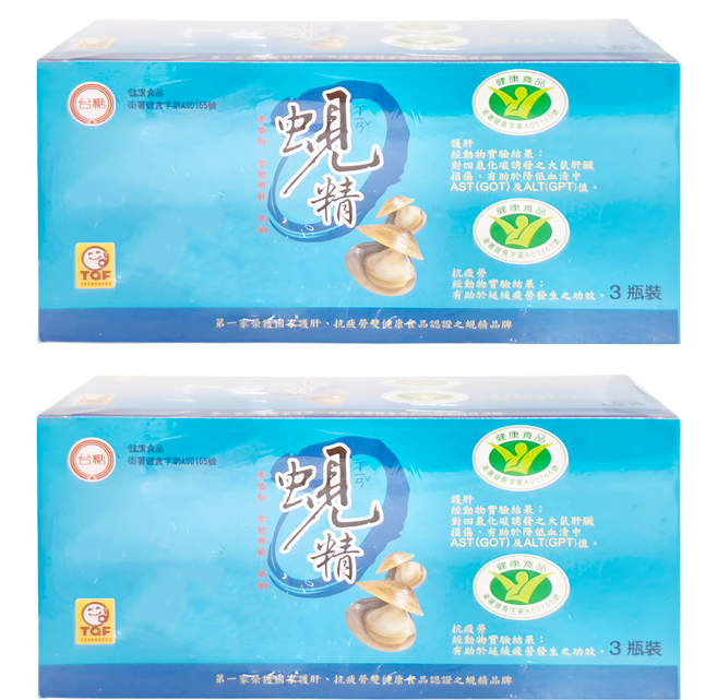 台糖 蜆精 3瓶, 186ml, 2盒