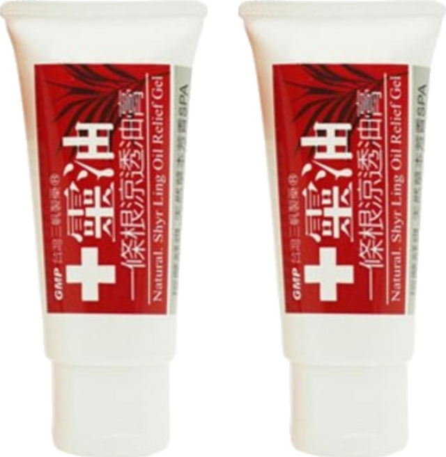 十靈本舖 十靈油一條根涼透油膏 60g, 2條, 1入