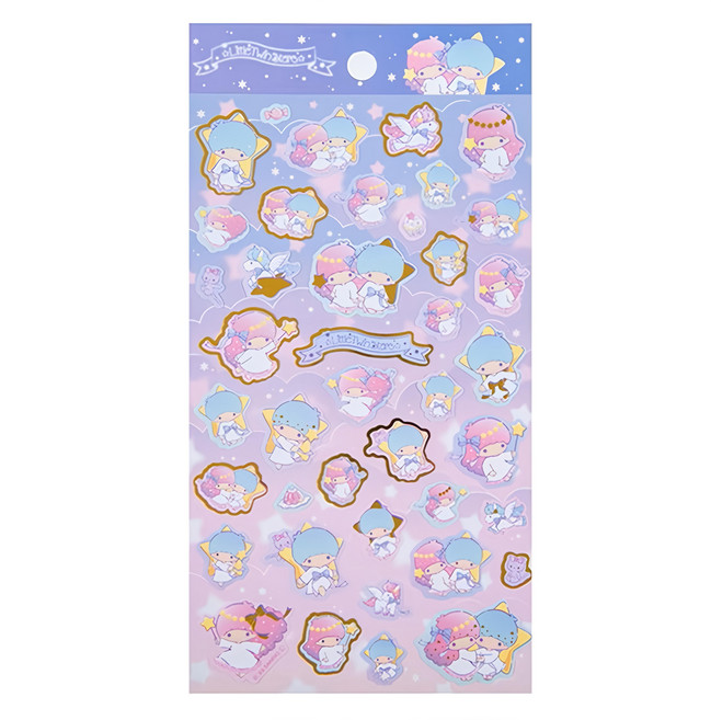 Sanrio 三麗鷗 貼紙-雙星仙子-雲朵, 1入, Multicolor