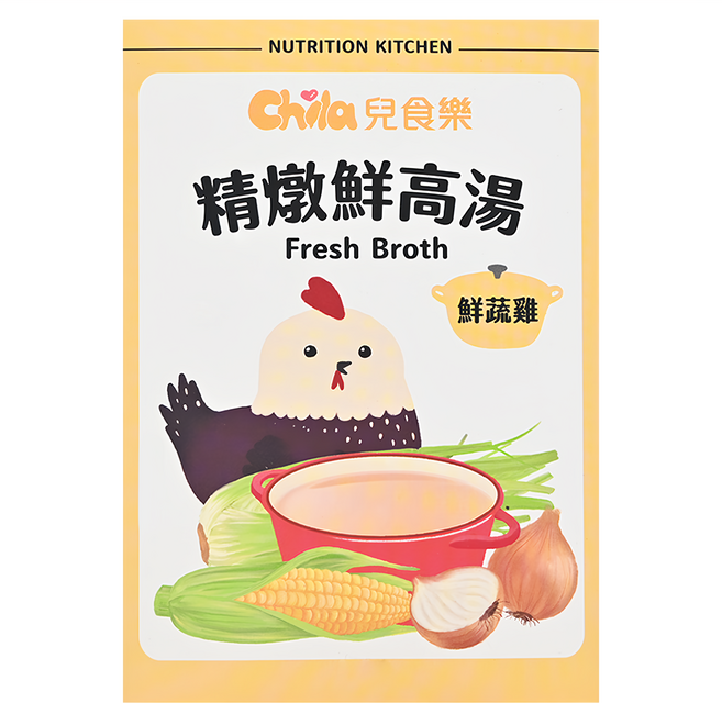 Chila 兒食樂 精燉鮮高湯 鮮蔬雞 3包, 300g, 1盒
