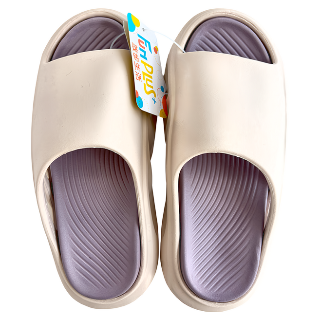 FUN PLUS 動感風格室外拖鞋, 35/36, 淺紫色