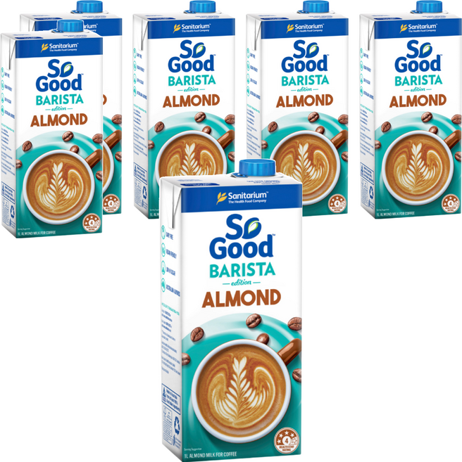 So Good 咖啡師杏仁奶, 1L, 6瓶