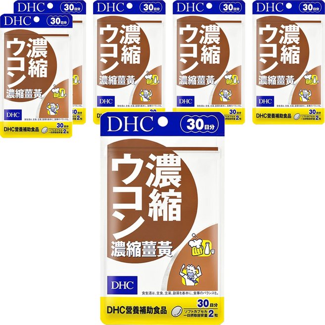 DHC 台灣公司貨 濃縮薑黃 30日份, 60顆, 345mg, 6包