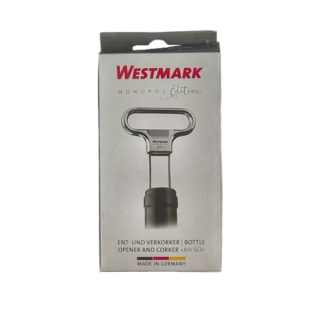 WESTMARK MOMOPOL 紅酒軟木塞開瓶器 德國製造, 銀色, 1個