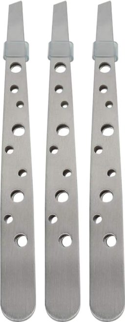 LOTRON 不銹鋼釜頭形眉夾 L-227, 3支