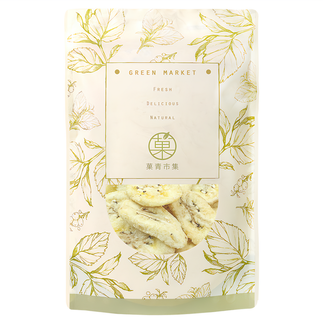 GreenMarket 菓青市集 香蕉脆片/水果脆片/餅乾, 1包, 150g