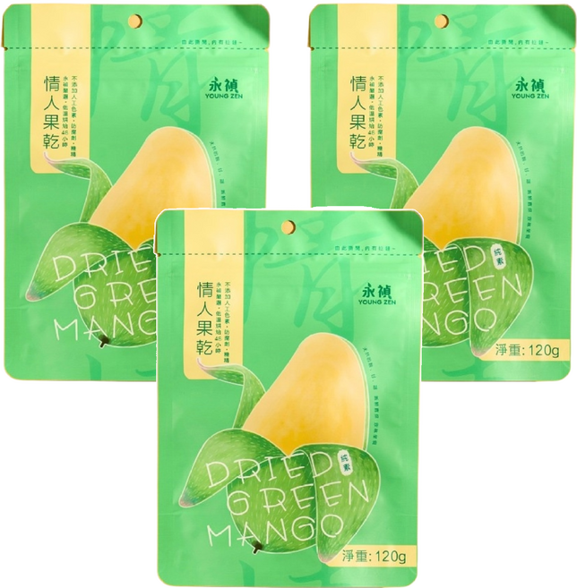 永禎 嚴選情人果乾, 120g, 3包