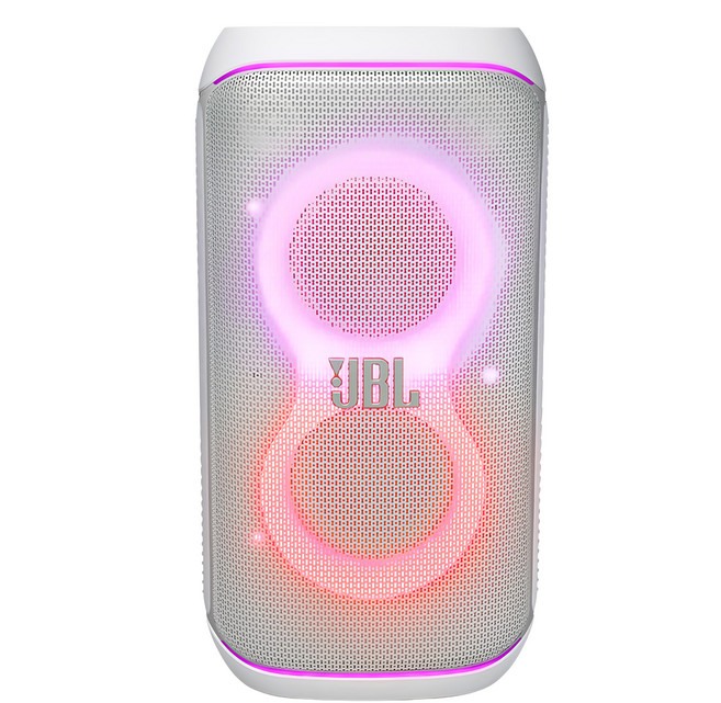 JBL 便攜式派對燈光藍牙喇叭 原廠保固, 雪花白, PARTYBOX 120