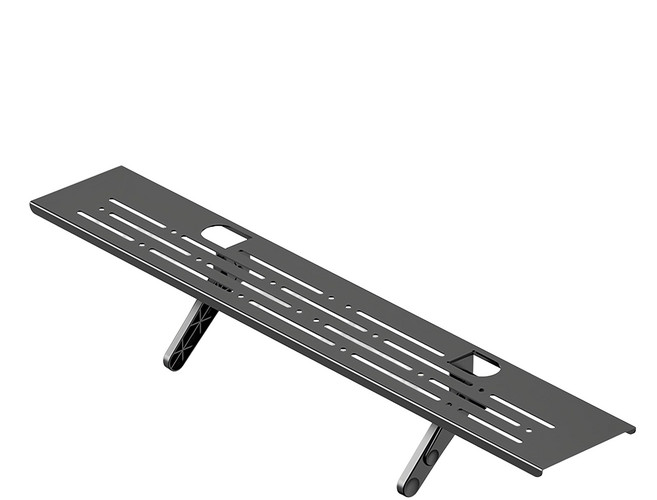 電視機上方置物架 633g, 黑色, 1個