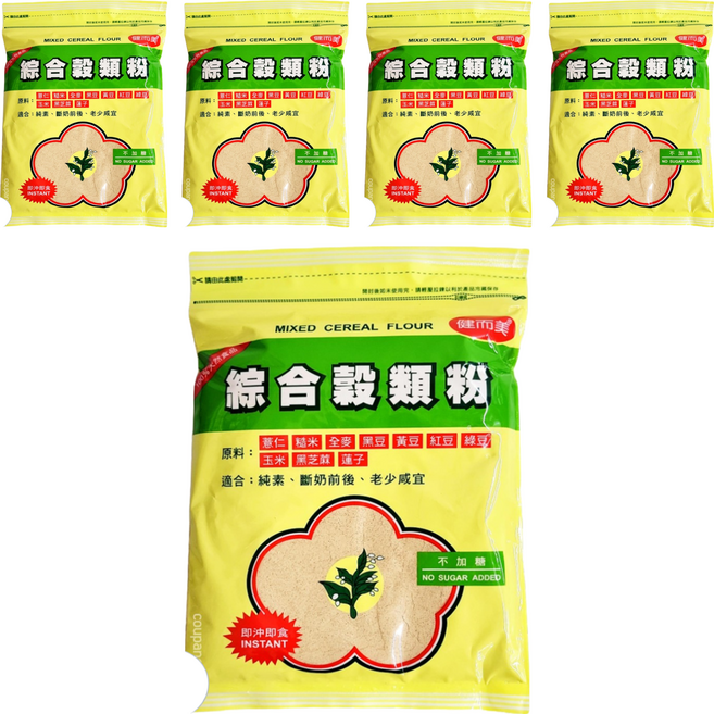 健而美 綜合穀類粉, 400g, 5包