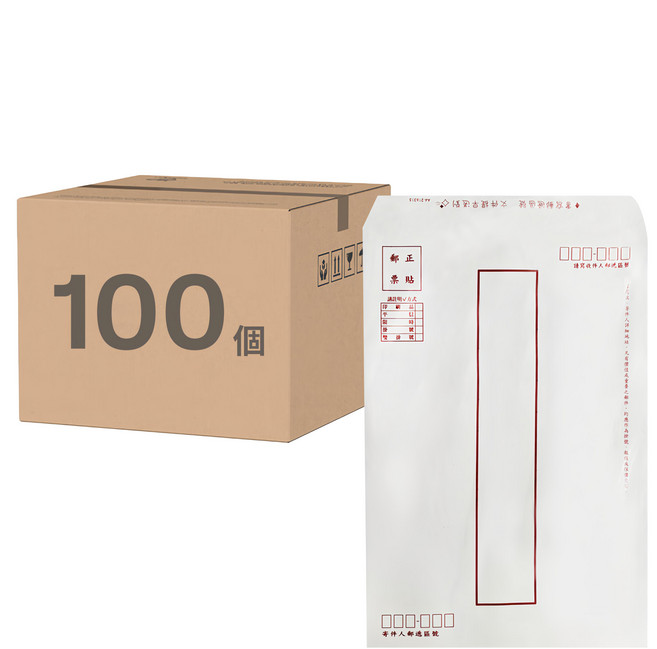 OKPP 歐凱普 白牛皮標準信封 推甄專用 A4 中式, 100個, 白