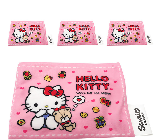 Hello Kitty 凱蒂貓 絨毛隨身面紙套, 粉色