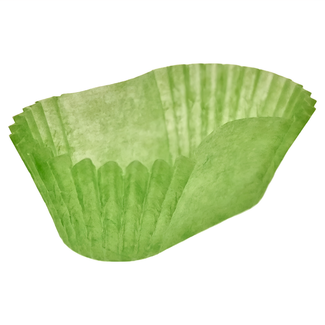 Ideal Wrapping 毅典 橢圓蛋糕紙杯 65 x 30 x 30mm, 綠色, 1包