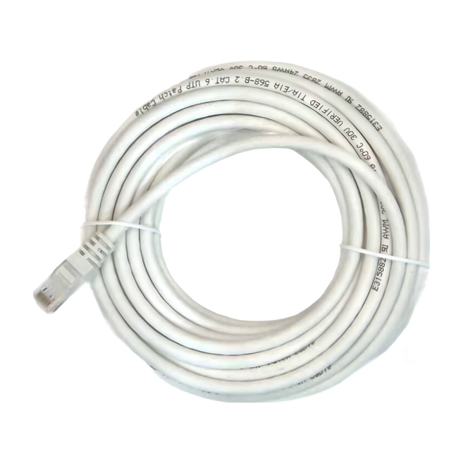 POLYWELL 寶利威爾 CAT6 高速網路線 RJ45 福祿克認證 PW15-W58-B100, 白色, 1條, 10m