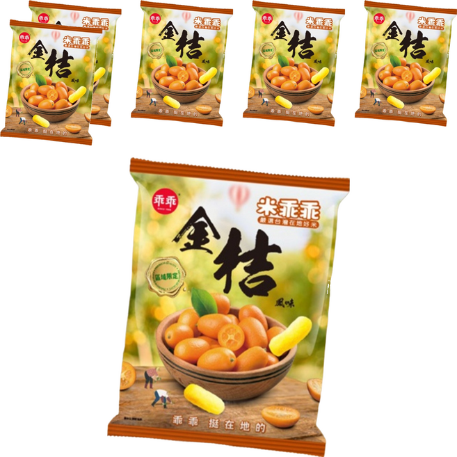 乖乖 米乖乖 金桔風味, 40g, 6包