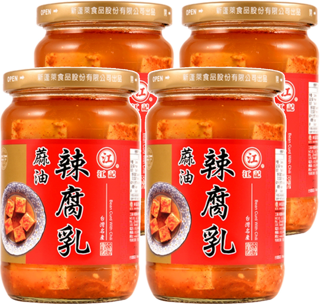 江記 麻油辣腐乳, 4罐
