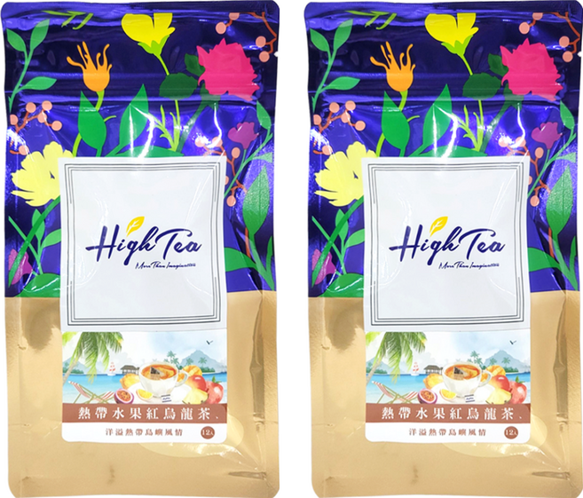 High Tea 伂橙 熱帶水果紅烏龍茶, 3.5g, 12入, 2袋