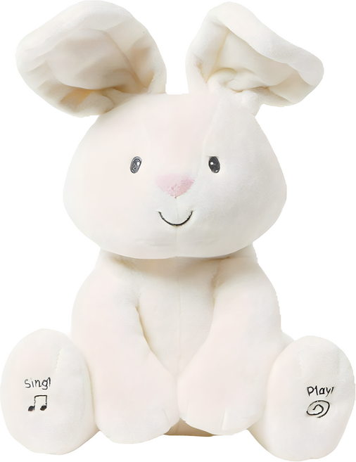 건드 작동 완구 인형, 까꿍 토끼, 1개