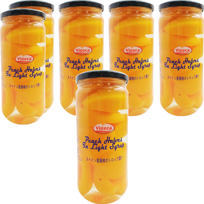 Videca 維德卡 特級切片水蜜桃, 400g, 6罐