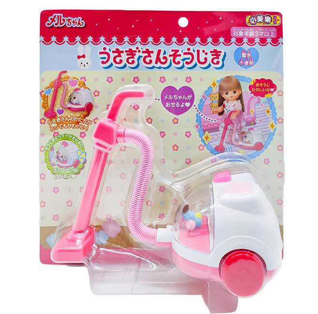 Mell Chan 小美樂 兔子吸塵器 適合3歲以上兒童, 1個, 兔子吸塵器 粉色