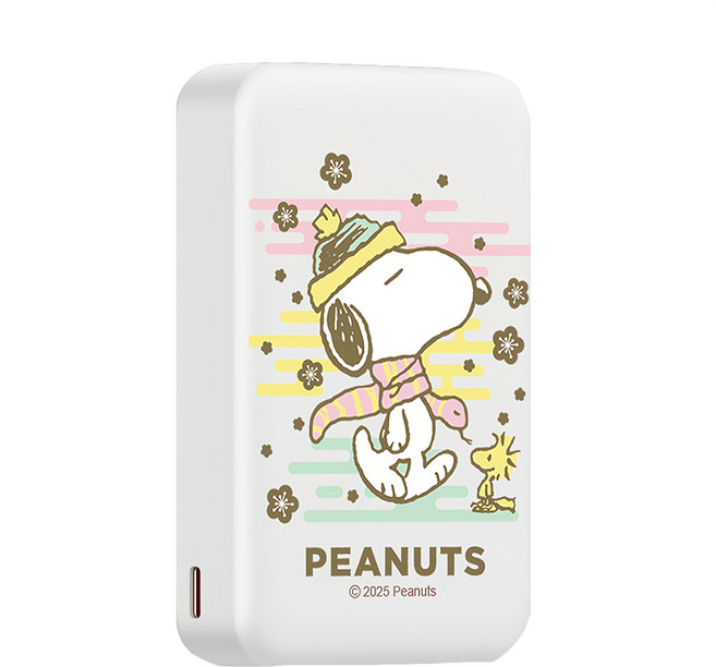 MING JENN 明震 PEANUTS 史努比 三合一無線充行動電源 10000mAh, PSN-156, 彩虹蛇