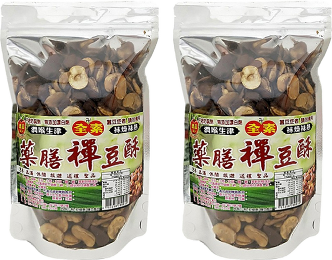 皇品 禪豆酥 藥膳原味 加入數種中藥材香料與胡椒提味, 340g, 2包