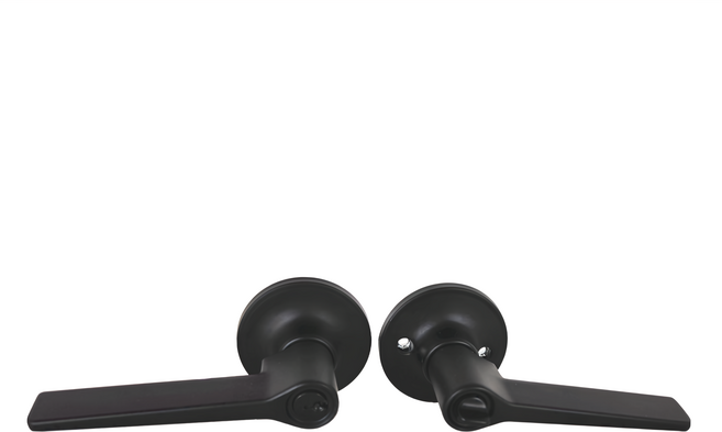 FAULTLESS 加安牌 把手寬 自動解閂 水平鎖 附鑰匙, 消光黑, 1盒