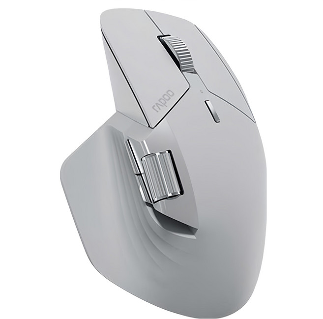 RAPOO 雷柏 人體工學 Wireless 滑鼠 雲母灰 MT760 多模 靜音