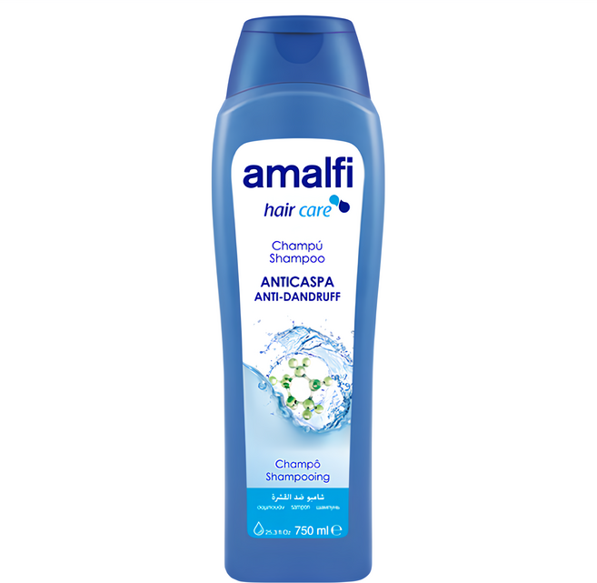 amalfi 油頭BYEBYE 淨化頭皮洗髮精 油性&易生屑髮專用 舒緩頭皮 不含矽靈 100%歐洲製造, 750ml, 1瓶