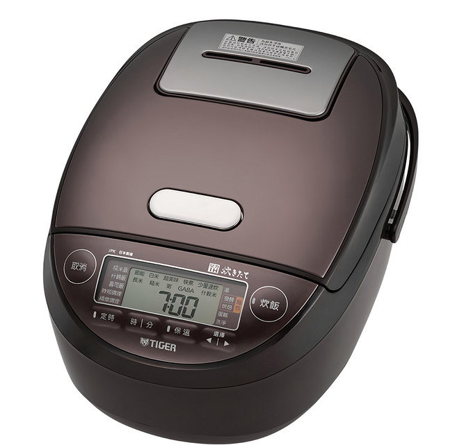 TIGER 虎牌 壓力IH炊飯電子鍋 6人份, JPK-G10R, 咖啡色