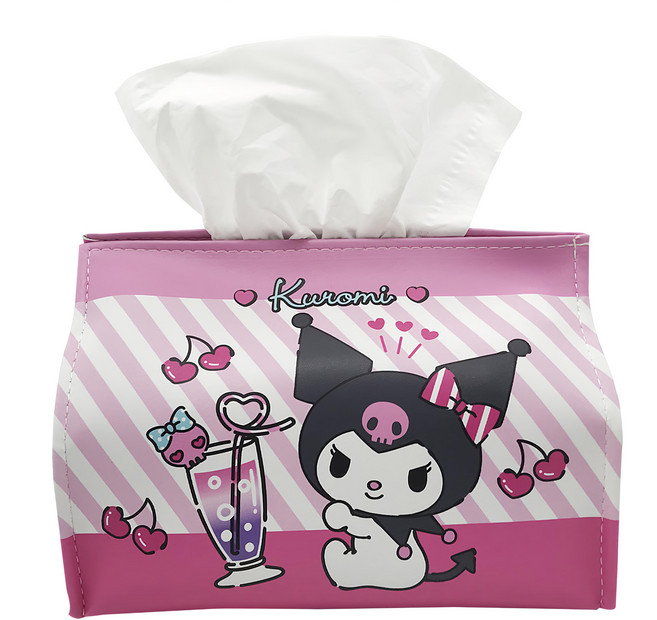 Sanrio 三麗鷗 酷洛米PU三角面紙套, 桃紅色