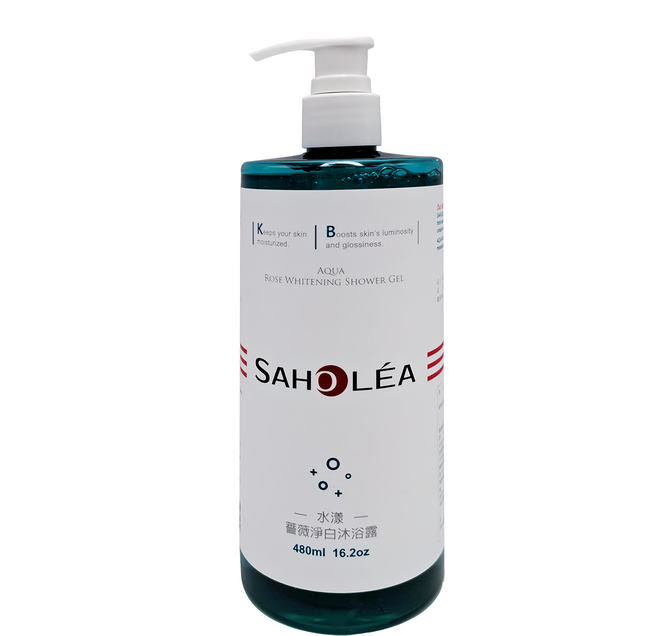 SAHOLEA 森歐黎漾 水漾薔薇淨白沐浴露, 480ml, 1瓶