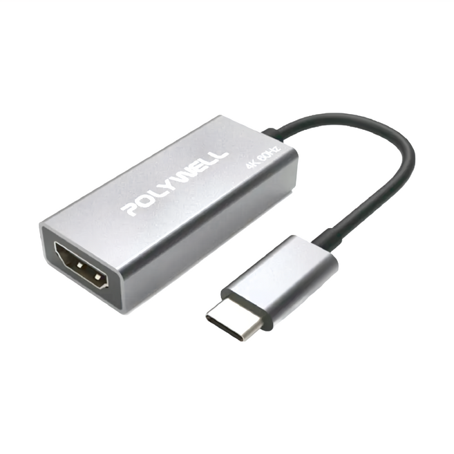 POLYWELL 寶利威爾 4K 60Hz Type-C轉HDMI 轉接線 PW15-T02-A011, 單一商品, 1條