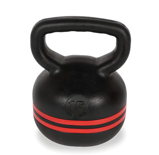 ALEAF 紅線壺鈴, 16kg, 1個, 黑色 紅色